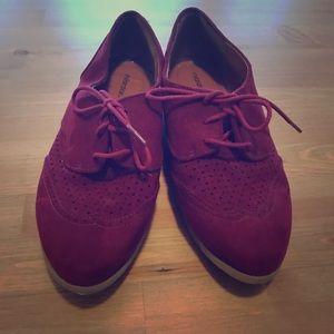 Maroon Oxfords